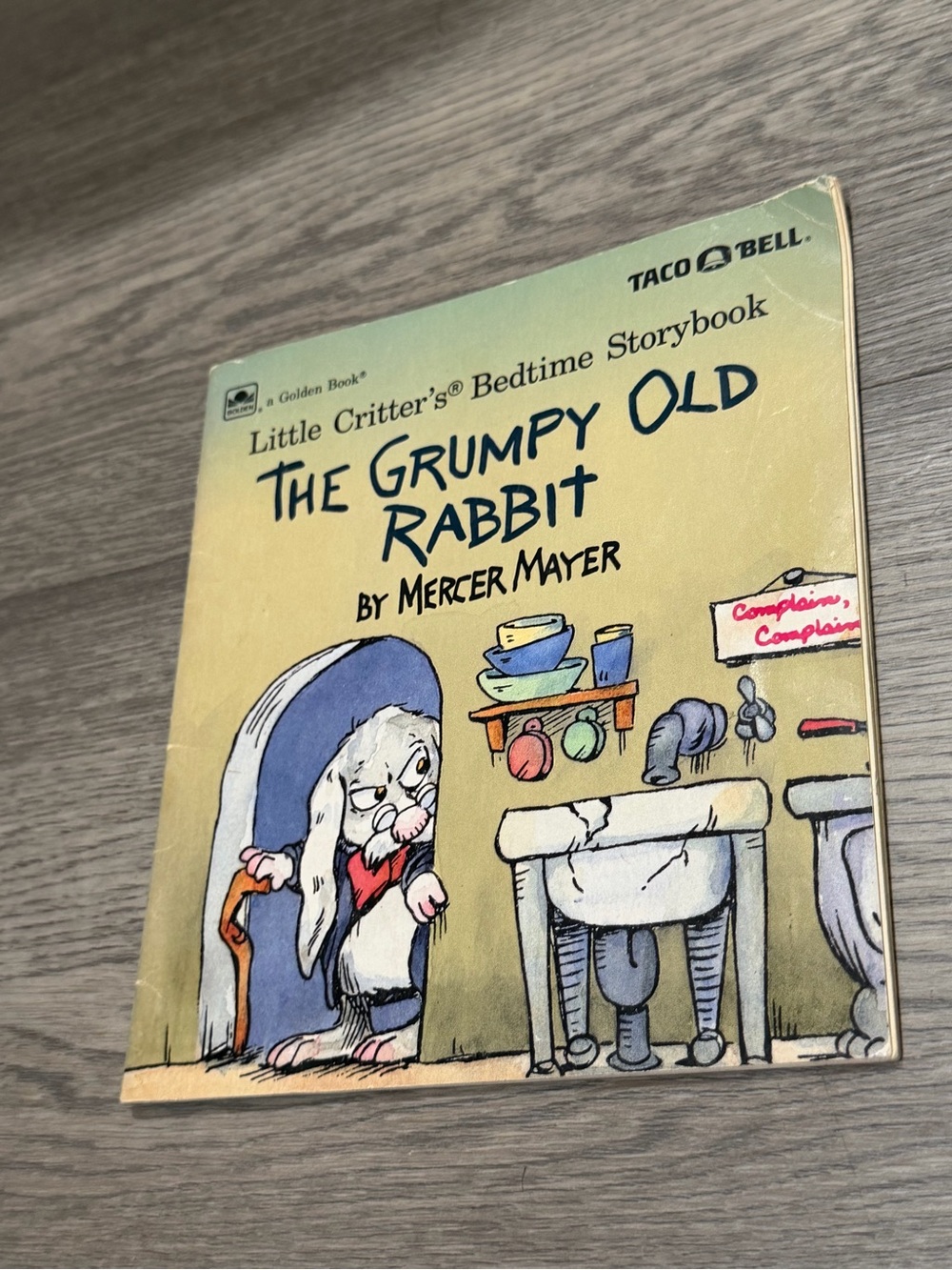 Golden Book Little Critter Taco Bell Bedtime Storybook Grumpy Old Rabbit 1987